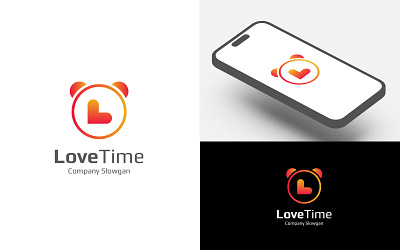 Love Time Logo art branding business logo creative logo design graphic design illustration logo logo design logo designer logo folio logo maker logo room logos love logo love time logo minimal logo ui vector logo