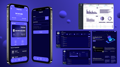 StripCard - Virtual Credit Card Solution 3d android appdevs appdevsx application design fintech graphic design illustration ios landing page money transfer payment remittance template ui user experience user interface ux website