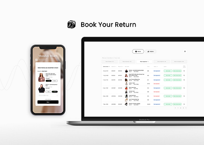 Book Your Return dashboard desktopview mobileview ui uiux ux