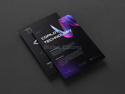 Artificial Intelligence Flyer Design artificial intelligence branding business card creative dark data management design flyer futuristic graphic design machine learning print design ui
