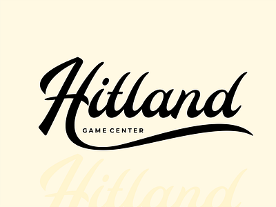 Hitland Game Center | Logotype branding game logo logotype typeface