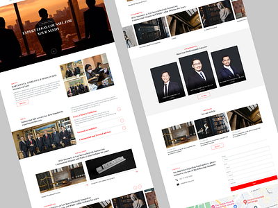 Law Firm Website design firm landing page law ui ux web website