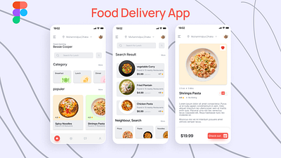 Food Delivery App branding graphic design ui