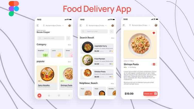 Food Delivery App by Syedahmedshah on Dribbble