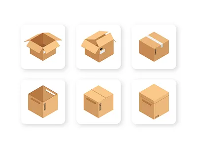 Packaging Box Isometric box creative design display graphic design illustration isometric packaging vector