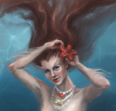 Mermaid artwork character design design digital art digital illustration digital painting drawing illustration
