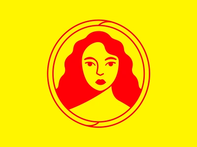 La Hermana No.1 branding character design eyes flat graphic design hair hot suace icon illustration illustrator label logo packaging portrait print red vector woman yellow