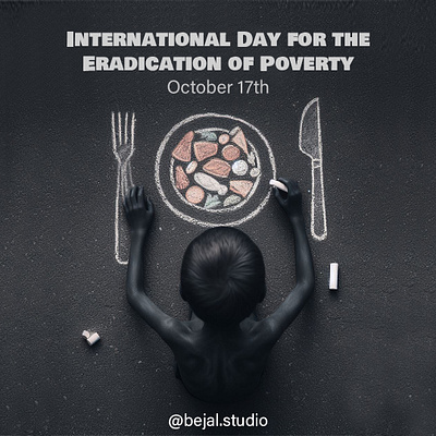 international day for the eradication of poverty concept deign graphic design poster poster design