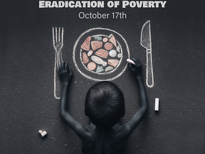 international day for the eradication of poverty concept deign graphic design poster poster design