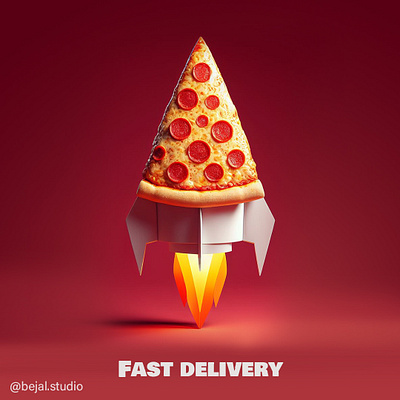 Fast delivery - ads creative poster ads poster advertising fast delivery fast food design graphic design poster design