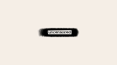 Uncensored logo bar black branding cafe club creative design graphic design illustration lettering line logo logofolio modern portfolio restaurant style uncensored vector wordmark