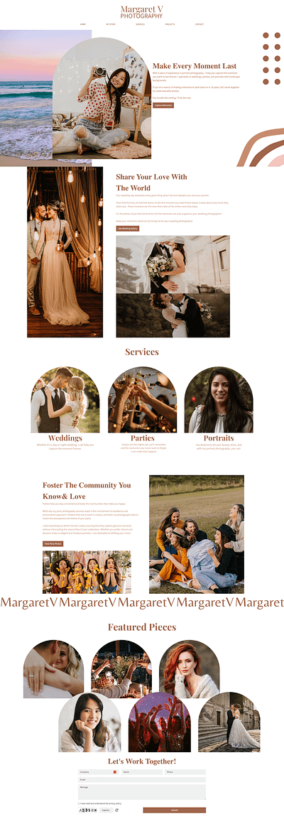 Boho Photography Portfolio boho design graphic design portfolio portfolio website web design website inspiration