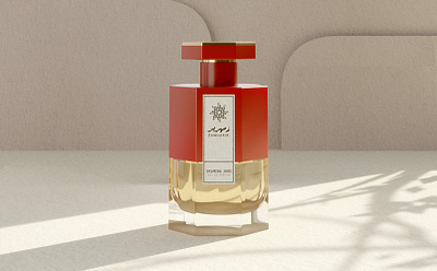 Zamharir Perfume Bottle 3d bottle branding design illustration packaging perfume product render