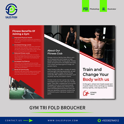 GYM TRI FOLD BROUCHER DESIGN car wrap designs fitnees broucher flyer designs graphic graphic design graphic designer graphic designers gym broucher gym broucher designs gym brouchers gym tri fold broucher logo logo designs post card postcard design postcards tri fold tri fold broucher design