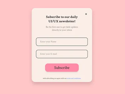subscribe appui daily ui dailyui figma popup subscribe subscribe button subscribe form subscribe page uiux web ui