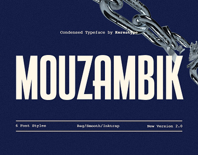 Mouzambik | 6 Styles Condensed Typeface | Free Font