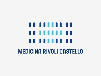 Medicina Rivoli Castello — Medical Office brand design branding castel castello di rivoli cross design illustration logo logo design logotype medical medicine symbol vector windows