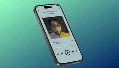 A Music Player graphic design ui