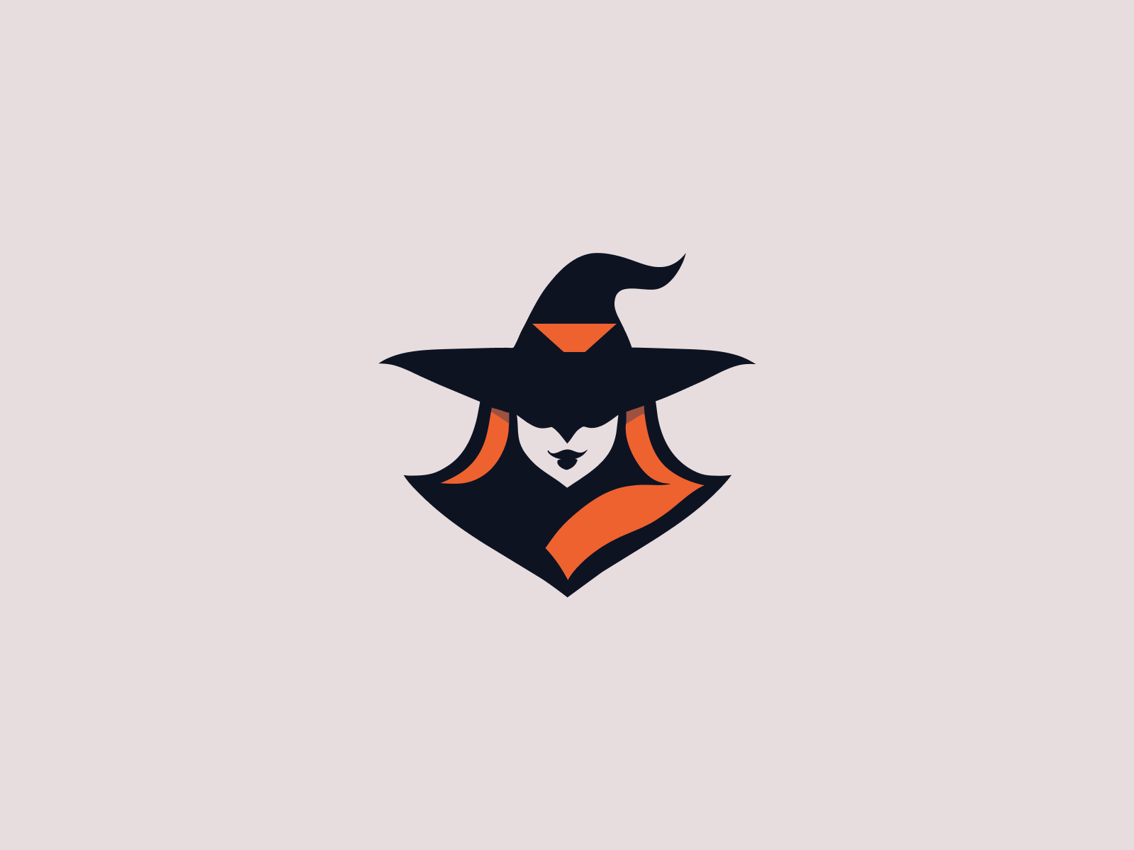 Witch | AI Collection ai brand identity branding clean halloween head illustration logo logotype mark witch