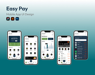 Easypay App User Interface (UI) Design figma mobile app product design uiux user experience user experience design user interface user interface design