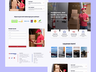 Logistic Website: Re-Design HomePage TifaTrans Logistik graphic design redesign ui uiux ux website