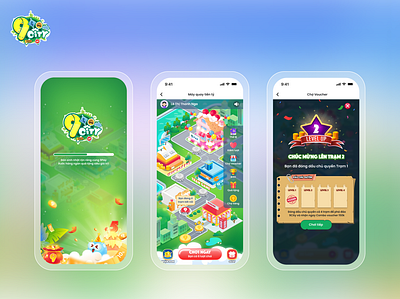 City game branding casual game gamification graphic design mobile game ui