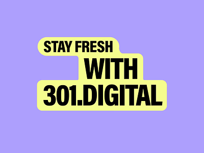 301.digital bold color sticker sticker graphic stickers typography
