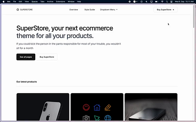 Super Store – E Commerce Multipage Theme ecommerce landing shop stroe tailwind theme