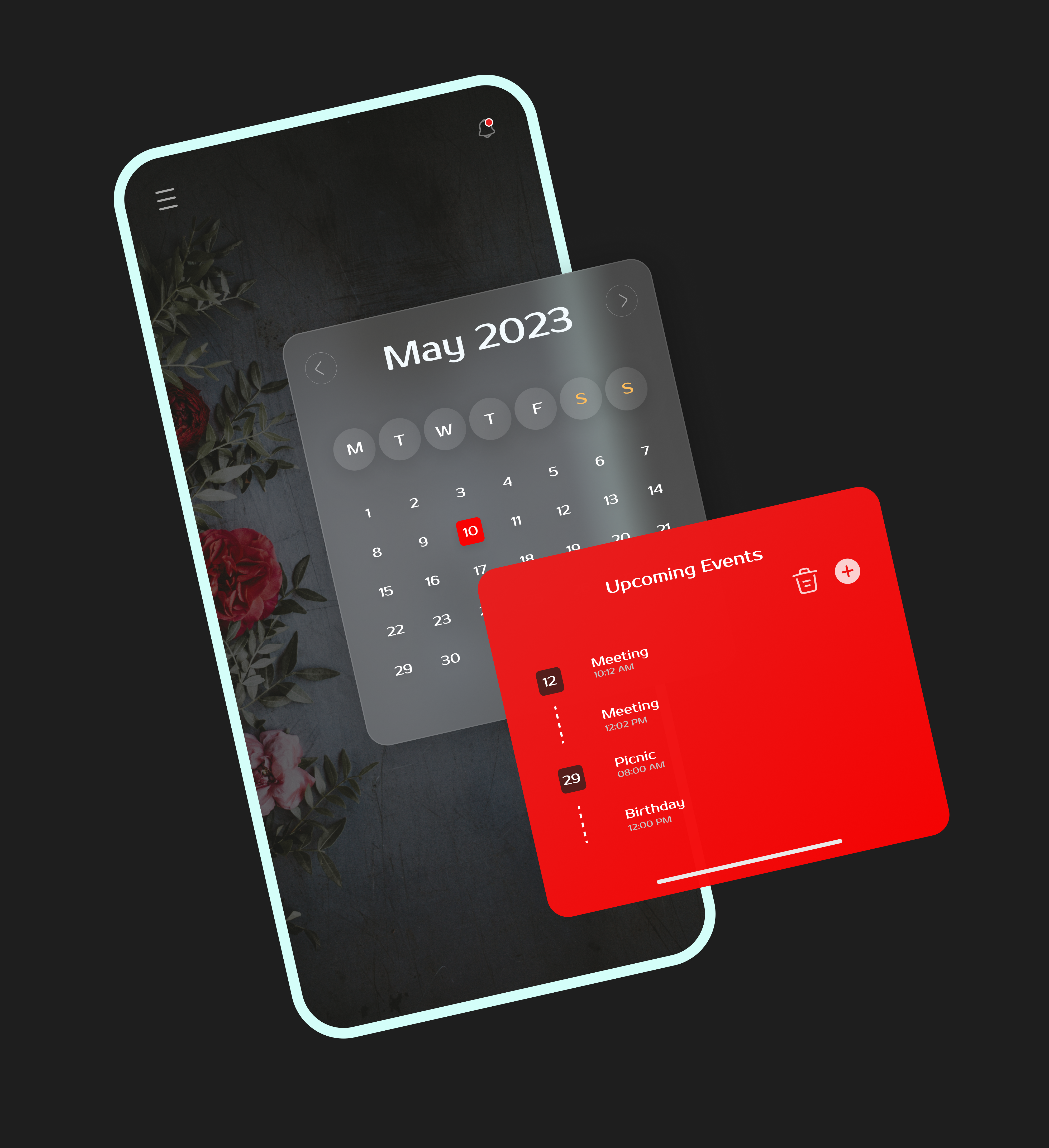 Calendar UI Design (Event) app app design app interface application calender design experience interface ios ios app surface ui ui design uiux user experience user interface ux