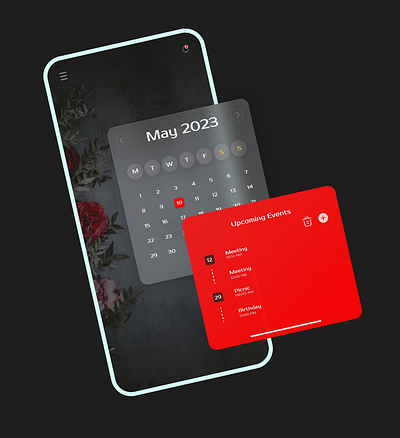 Calendar UI Design (Event) app app design app interface application calender design experience interface ios ios app surface ui ui design uiux user experience user interface ux