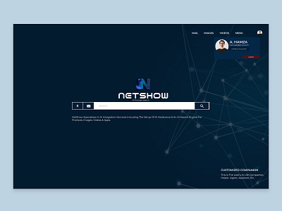 Netshow Search Engine Design design figma design figma designer ui ui design ui ux ui ux design ux