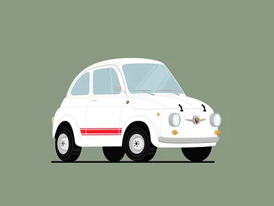 1968 Abarth 595 1968 abarth 595 car illustraion cardrawing carillustration cartoon car digitalart flat art flat desing flat illustration flat vector art flatcar flatdesign flatstyle illustration vectorcar vectorgraphics vehicleart