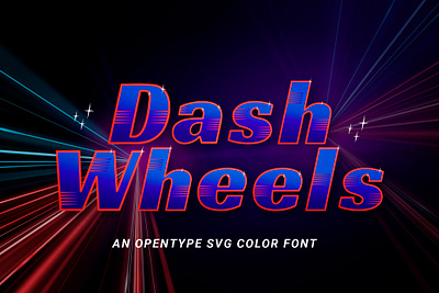 Dash Wheels font color font design font design graphic design opentype svg type typographicdesign typography typography inspiration vector