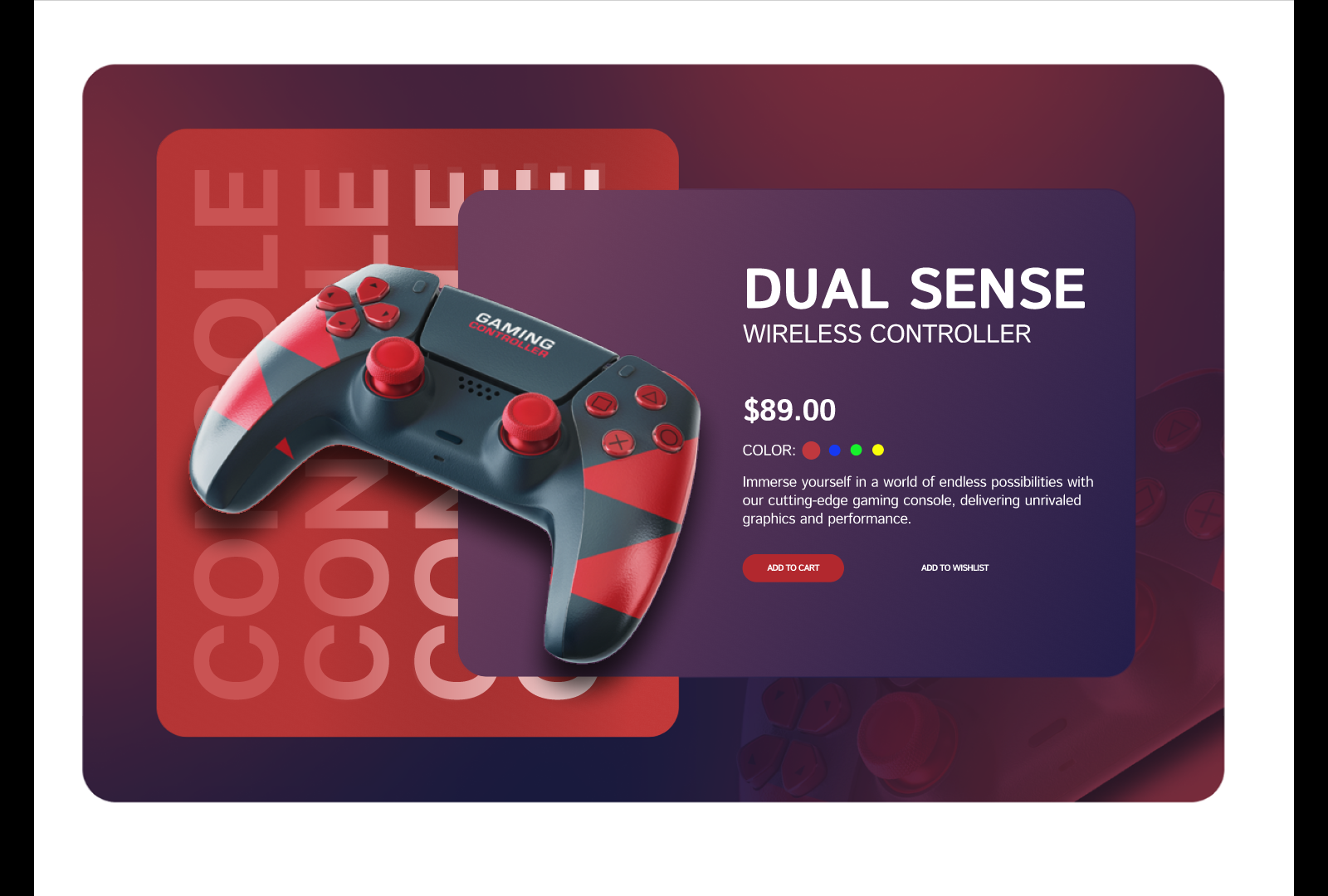 Console UI/UX Design by Prem Kumar on Dribbble