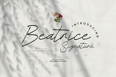 Beatrice Signature – A Stylish Signature Typeface signature