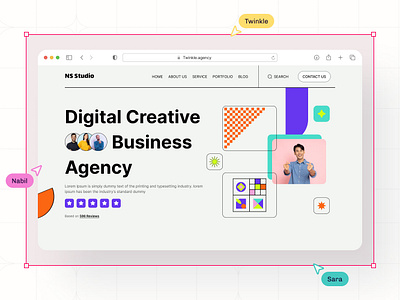 Creative Agency Website agency branding creative design ui ux web