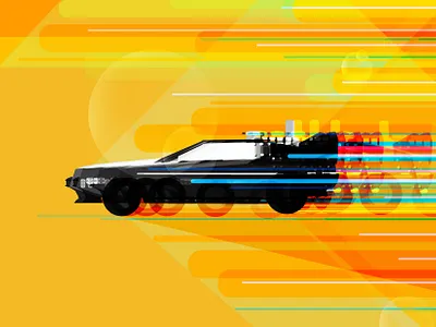 Back to the Future 1980s 80s back to the future film illustration movie movies