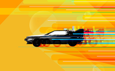 Back to the Future 1980s 80s back to the future film illustration movie movies