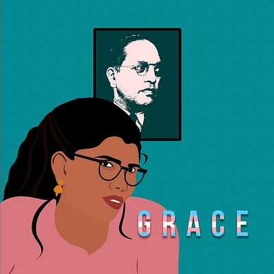 Grace- a short documentary dalit design digitalart documentary poster illustration illustrator india photoshop poster trans vector art