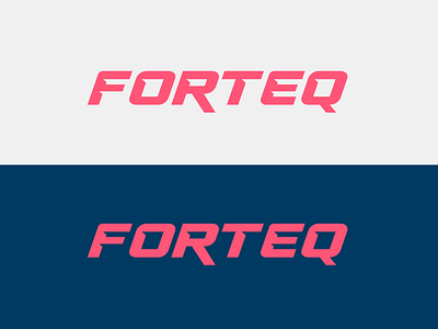 Forteq Logo branding design forteq graphic design identity logo