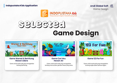 Game Design Indopustaka Kids_Cv Andi Global Soft_Official app application asset asset 2d asset game design game game design game mobile games graphic design illustration illustration art vector