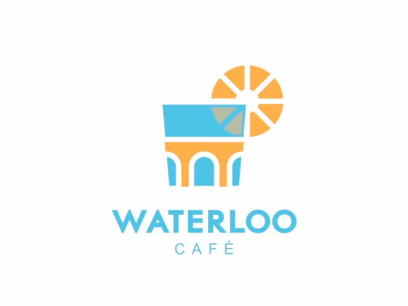 WATERLOO CAFE animation branding cafe graphic design graphicdesign icon logo logodesign logomark logotype motion graphics