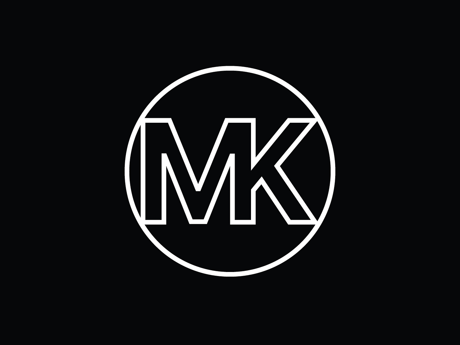 MK Letter Monogram Design by Walldecorated on Dribbble