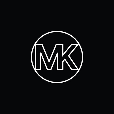 MK Letter Monogram Design mk logo monogram