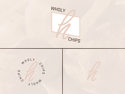 Wholy Chips - logo variation branding chips chips brand design design graphique designer graphique designer portfolio food food brand food logo graphic design graphic designer logo logo design logomark mark secondary logo submark