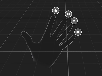 Fingertip Based Menu fingetip hand menu hand tracking interaction design menu interaction meta quest mixed reality navigation prototype prototyping spatial computing spatial design ui ui design unity3d ux ux design virtual reality xr