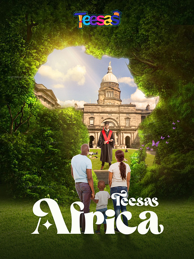 Teesas Africa Magazine cover branding graphic design logo