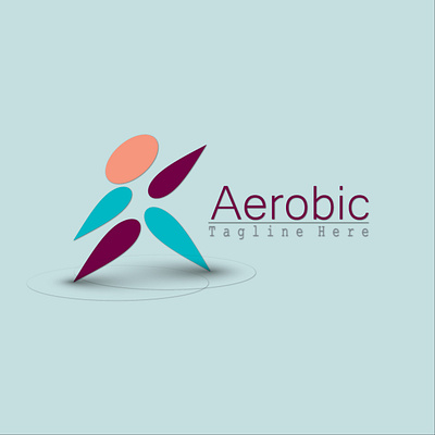 This is a Logo Aerobic. animation branding graphic design logo