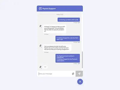 Day 13 >Daily Ui Challenge attachment chat ui chatbot chatbox customer care dailyui help messaging send sms support