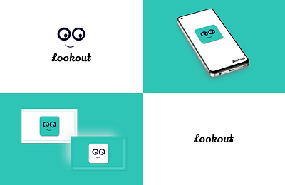 Day 005 Logo Design 005 branding business cards dailyui day 005 day 5 logo logodesign logodesign visionarybrand lookout mockups ui uidaily vision visionary brand